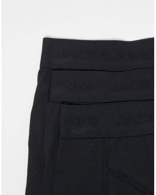 Jack & Jones Blue 3 Pack Trunks for men