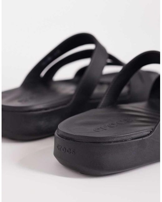 CROCSTM Black Getaway Strappy Sandals