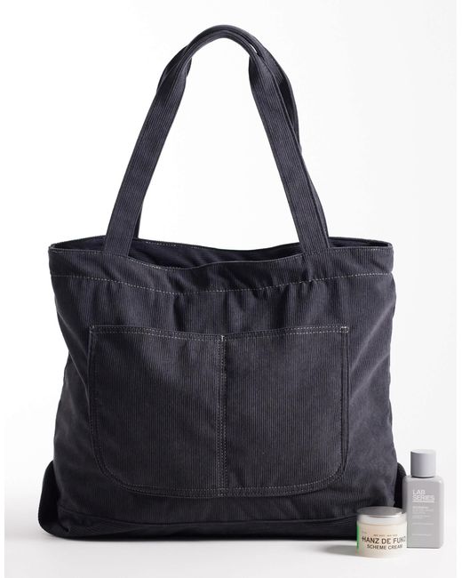 ASOS Black Cord Tote Bag for men