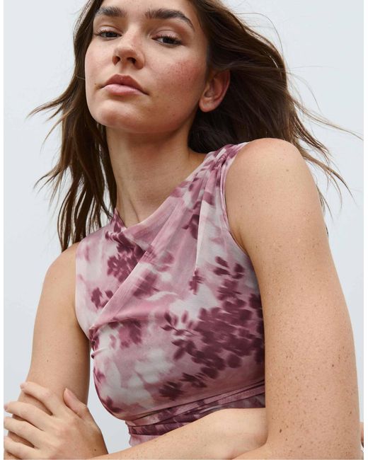 Stradivarius Red – kurzes kleid aus tüll