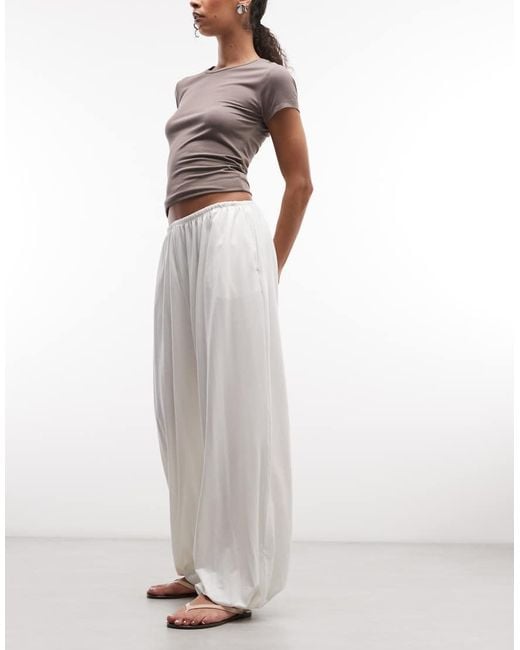 Weekday White Balloon Fit Trousers