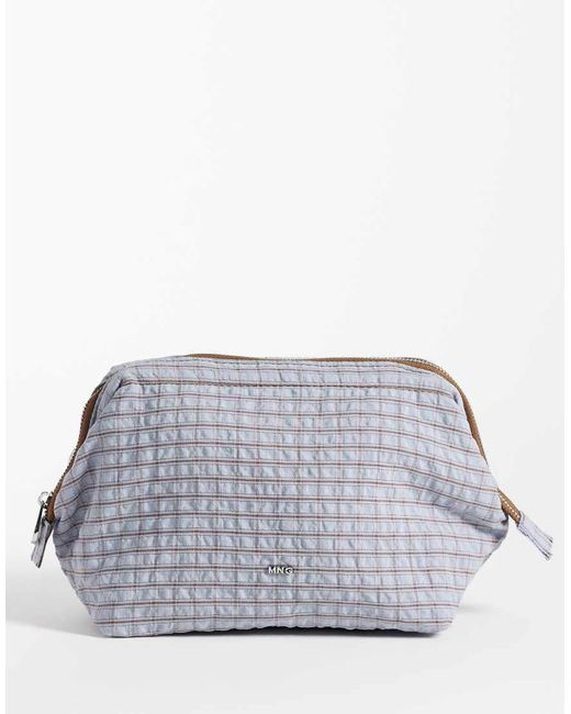 Mango Gray Zip Cosmetic Bag
