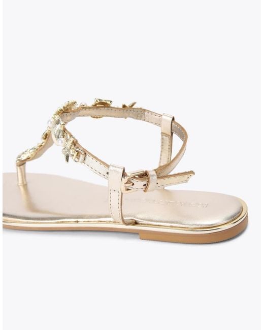 KG by Kurt Geiger White Rudy Flat Sandals