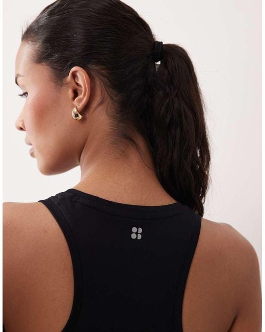 Sweaty Betty Blue Athlete Seamless Workout Tank Top