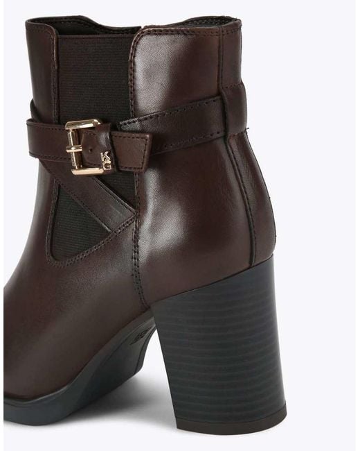 KG by Kurt Geiger Black Sage Mid Ankle Boots