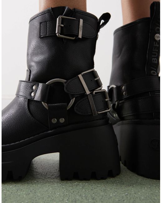 Buffalo Black – bikerstiefel