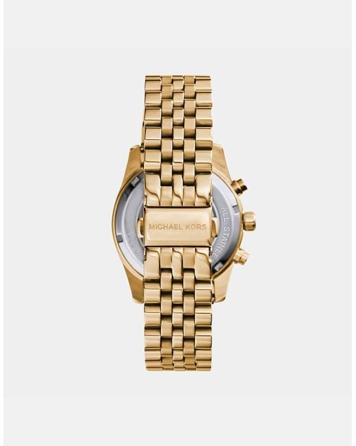 Michael Kors Metallic Lexington Chronograph, -Tone Stainless Steel Watch