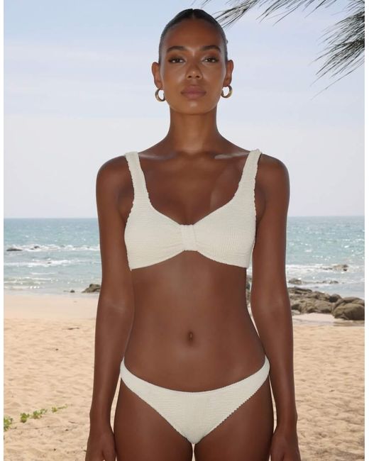 Moda Minx Natural Scrunch Fixed Full Brief Bikini Bottom