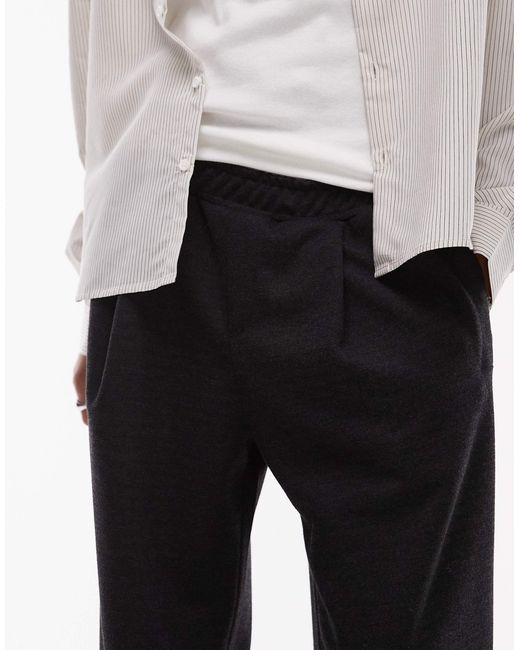 Topman – strukturierte baggy-jogginghose in White für Herren