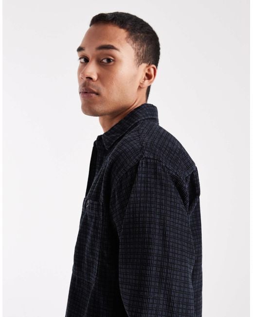 Only & Sons Blue Cord Overshirt for men