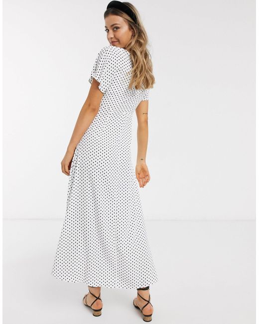 Brave Soul Synthetic Helen Maxi Dress in White - Lyst