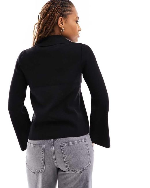 Vero Moda Black Aware Double Ended Zip Through Cardigan