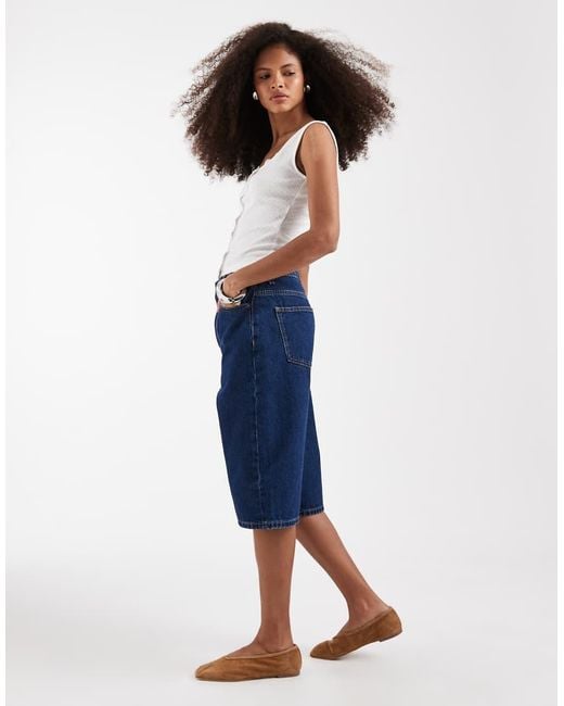 ASOS Blue Baggy Bermuda Short