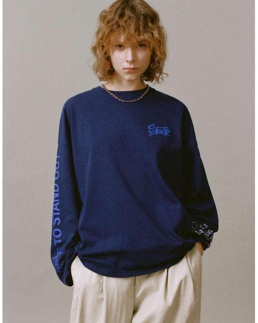 Pull&Bear Blue Stwd Graphic T-Shirt