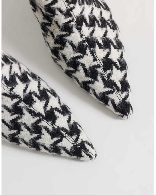 ASOS White Rivelle Cone Heel Ankle Boots