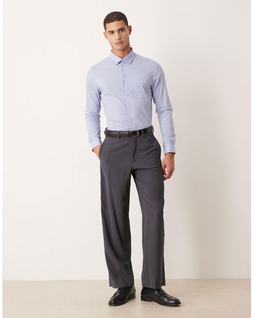 ASOS Blue Slim Shirt for men