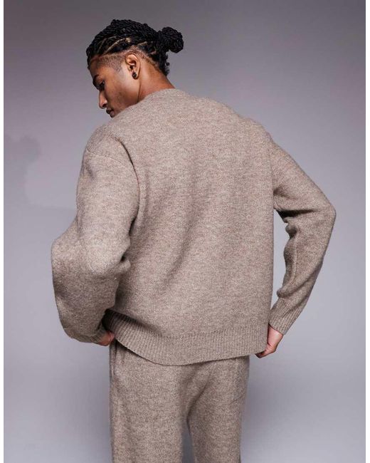Good For Nothing Gray Knitted Sweatshirt for men
