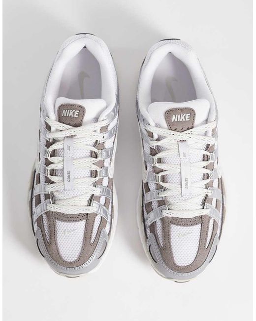 Nike White P-6000 Trainers