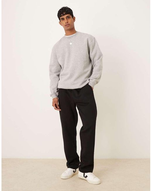 Joggers Negros Básicos De Pernera Recta De ASOS de hombre de color Black