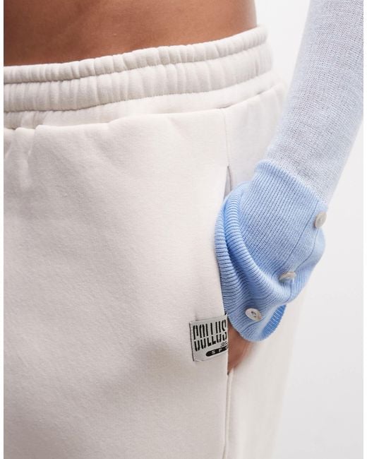 Collusion White Barrel jogger