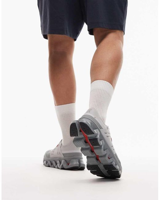On Shoes Gray Cloudswift Amp Running Trainers for men
