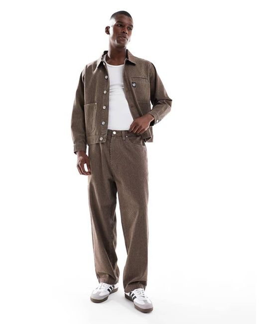 Santa Cruz Brown Co-Ord Baggy Fit Trousers for men