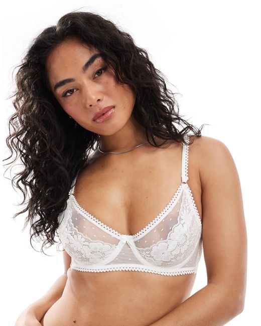 Cotton On White Cotton on – holly – bügel-bh aus spitze