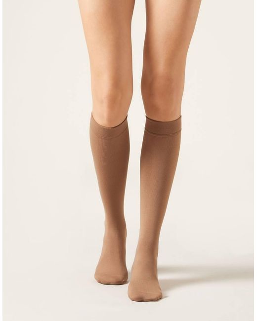 Calzedonia Natural Thermal Ultra-Opaque Knee-High Socks
