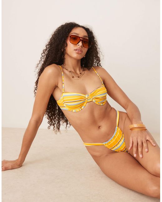 Mango Orange – strukturiertes bikinioberteil