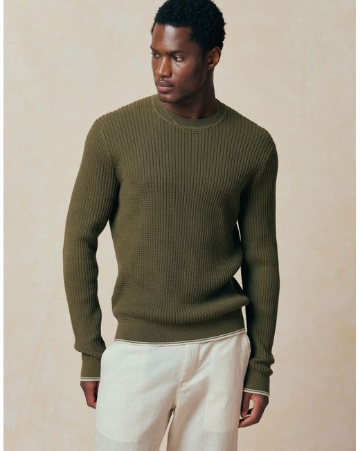 Sweat en maille Mango pour homme en coloris Green