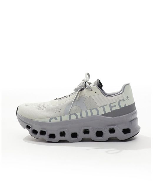 Zapatillas para correr gris claro aleación cloudmonster On Shoes de hombre de color White