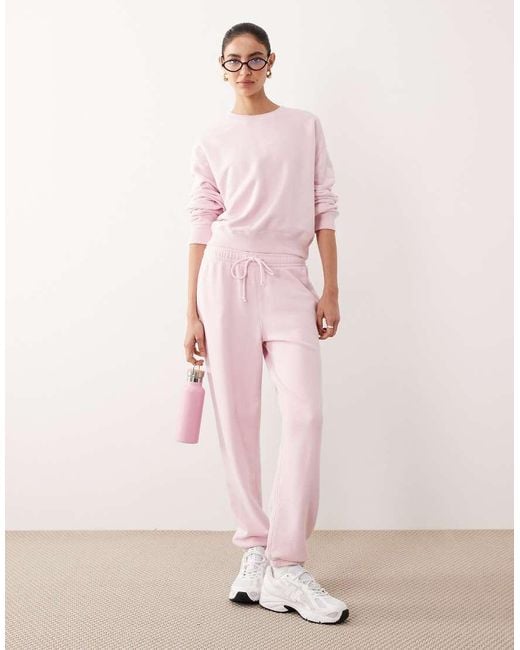 Abercrombie & Fitch Pink Ypb Crewneck Terry Sweatshirt Co-Ord