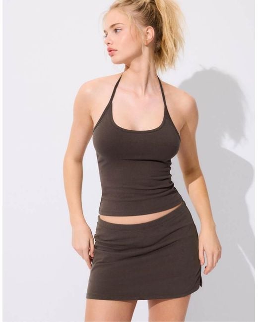 Stradivarius Brown Mini Skort