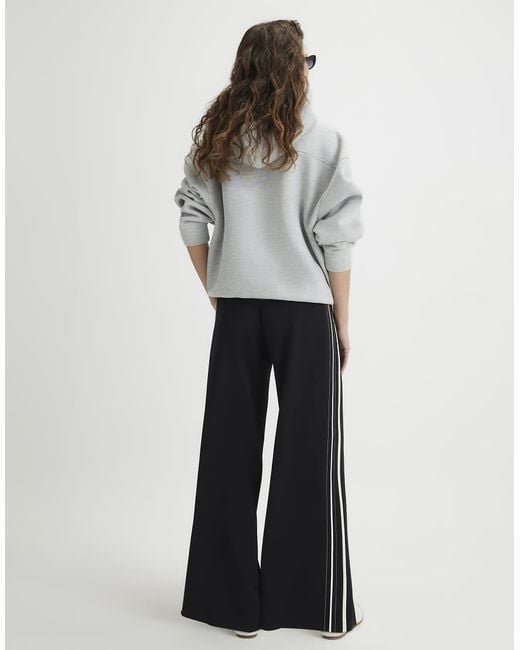 River Island Black Stitch Side Stripe Joggers