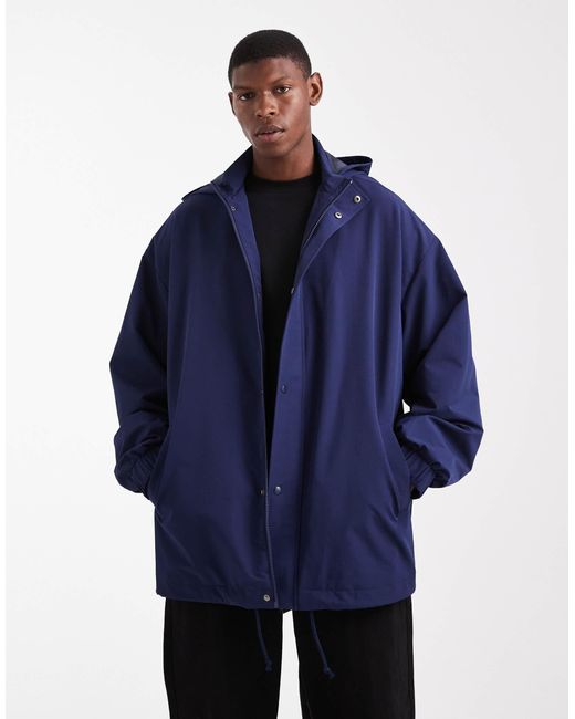 ASOS Blue Windbreaker Jacket for men