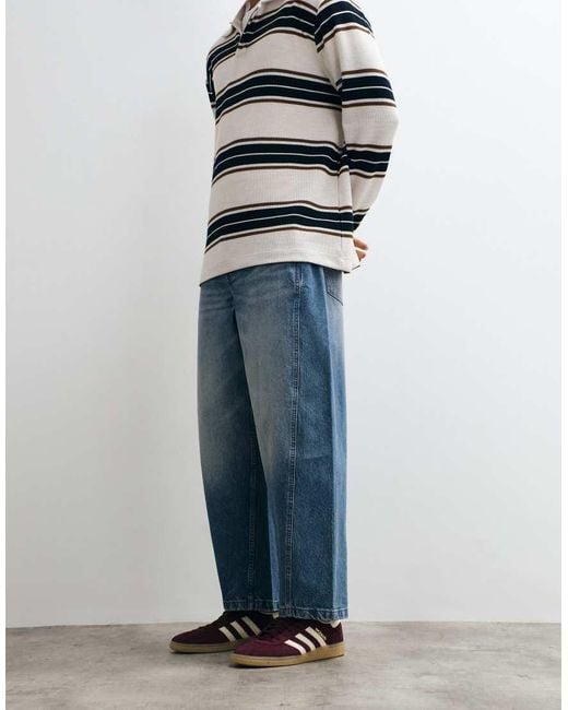 ASOS Blue Barrel Jeans for men