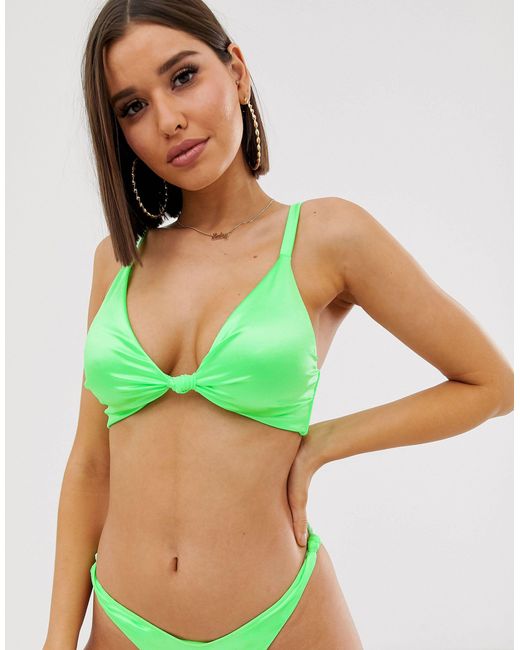 asos green bikini