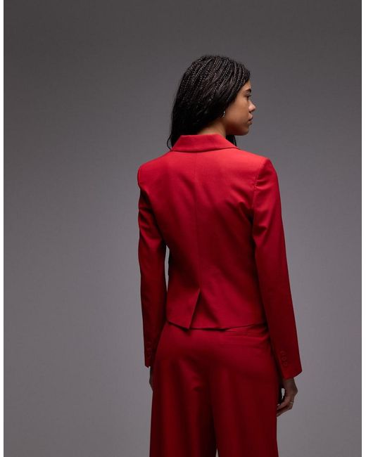 Mango Red Blazer Co-Ord