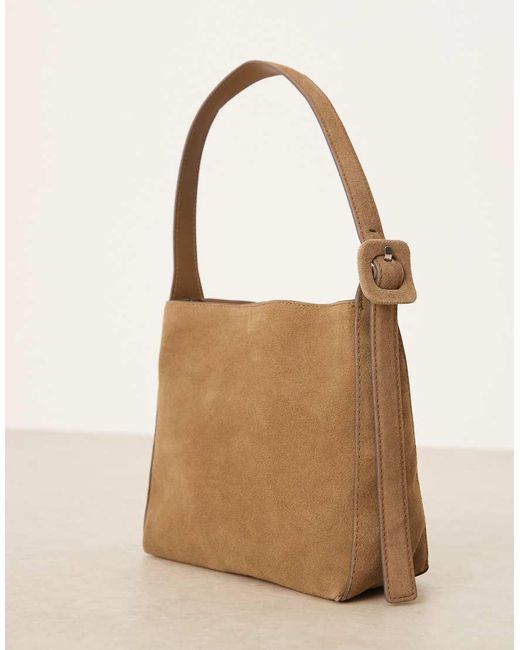 Borsa Da Spalla Classica Squadrata di Mango in Gray