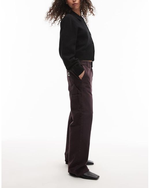 Carhartt Black Pierce Straight Carpenter Trousers