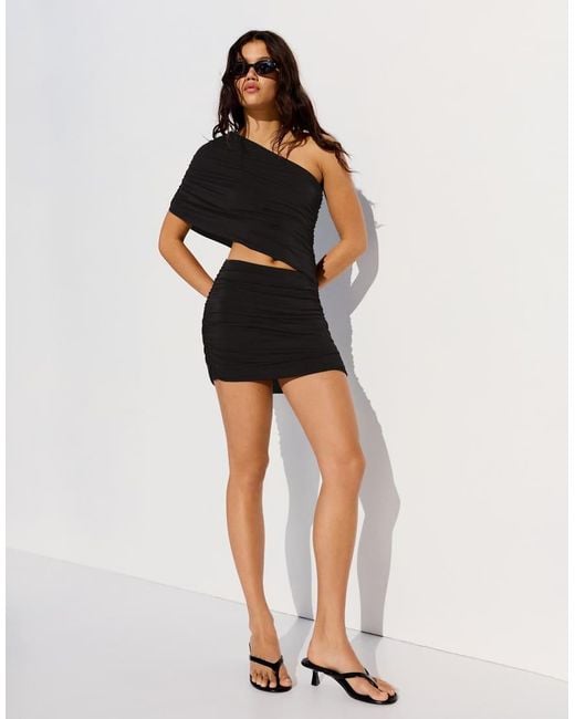 Bershka Black Mini Cut-out Dress