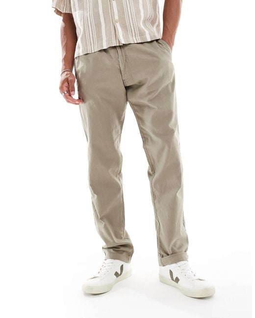 Pantalon à cordon Jack & Jones pour homme en coloris Natural