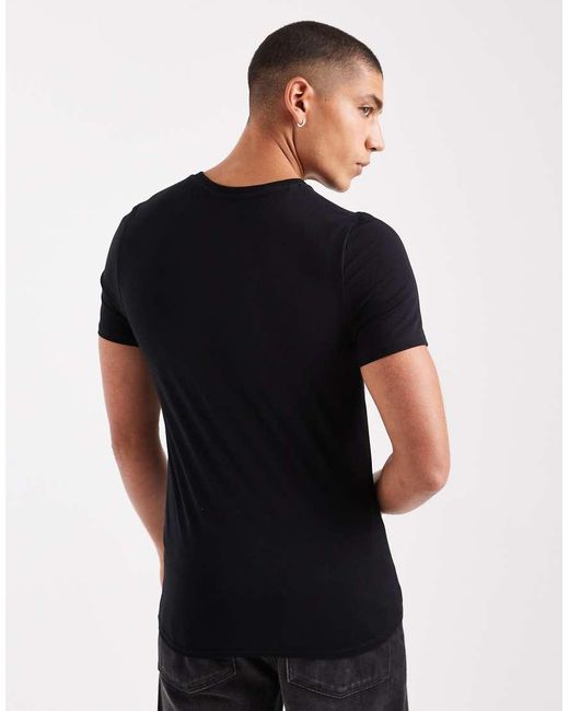 ASOS White Essentials 2 Pack Muscle Fit T-shirts for men