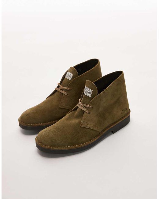 Desert Evo di Clarks in Green da Uomo