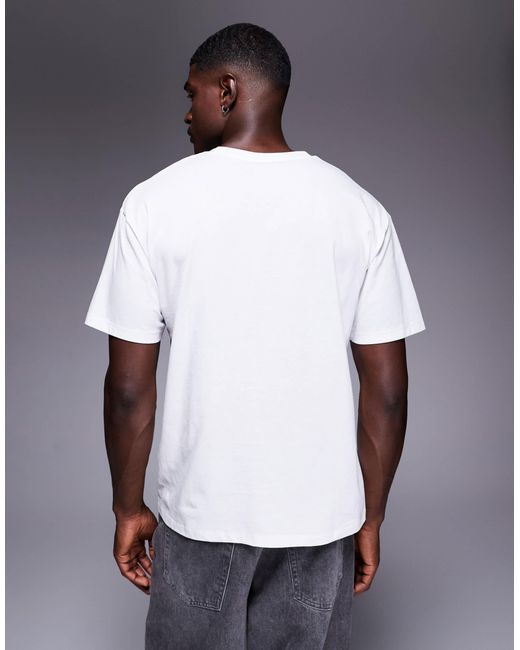 ADPT Gray Oversized T-Shirt With Casino Print for men