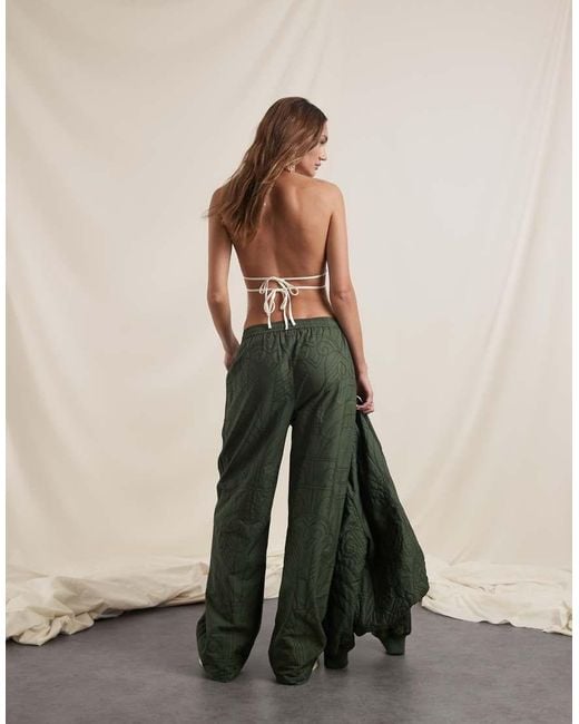 adidas Originals x ASOS Green Embroidered Track Pants