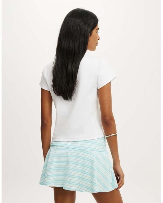Cotton On White Fern Skort