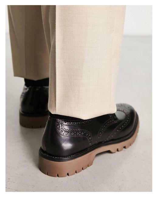 Chaussures chunky en cuir à lacets avec semelle en caoutchouc - noir Red  Tape pour homme en coloris Neutre | Lyst