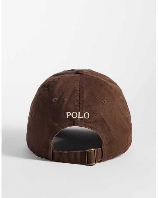 Polo Ralph Lauren Brown Icon Logo Baseball Cap for men