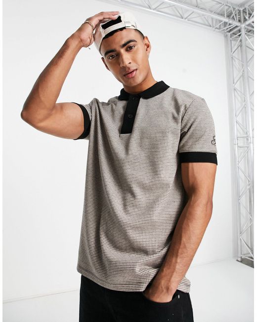 River Island Short Sleeve Slim Check 